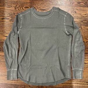 Buck Mason Made in America Long Sleeve Thermal in Green Size Medium Great Shape